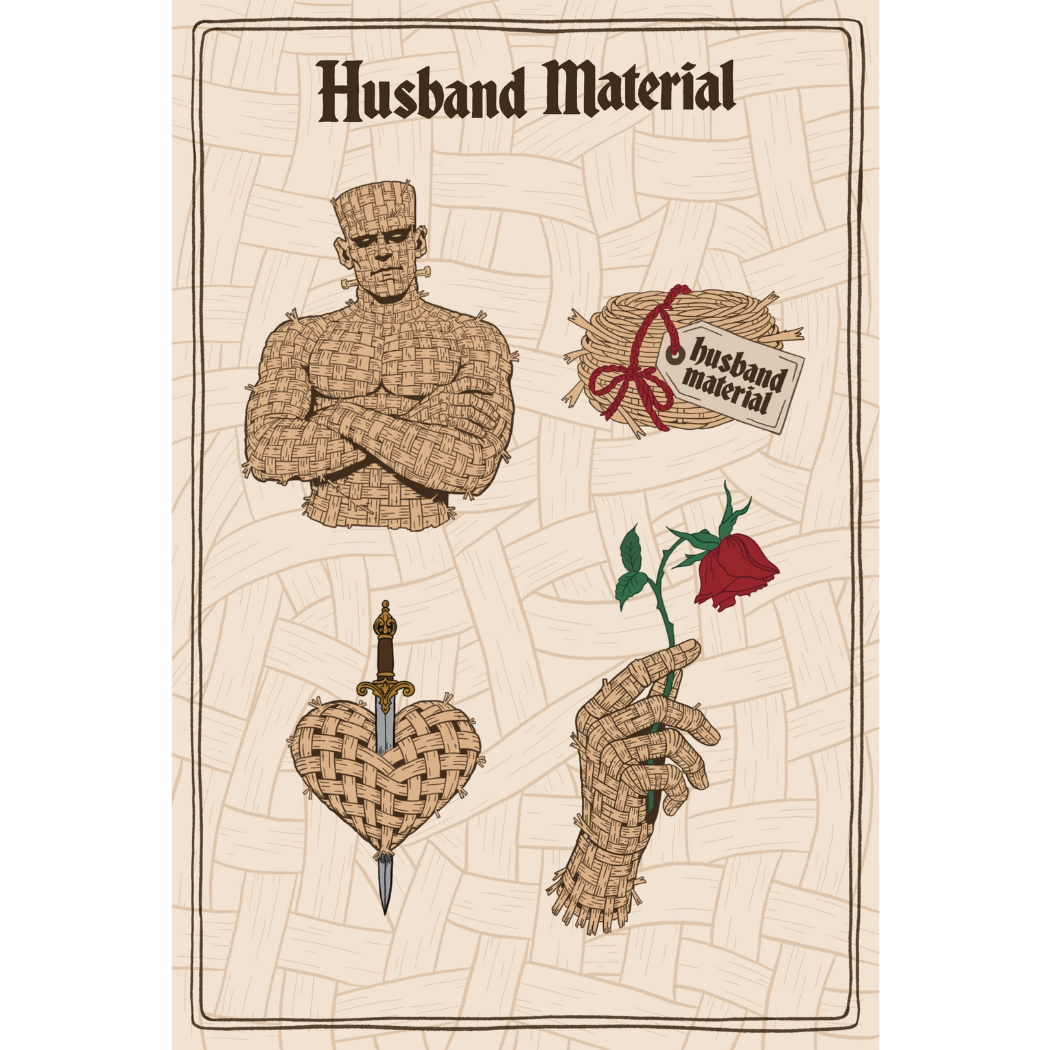 Husband Material Sticker Sheet