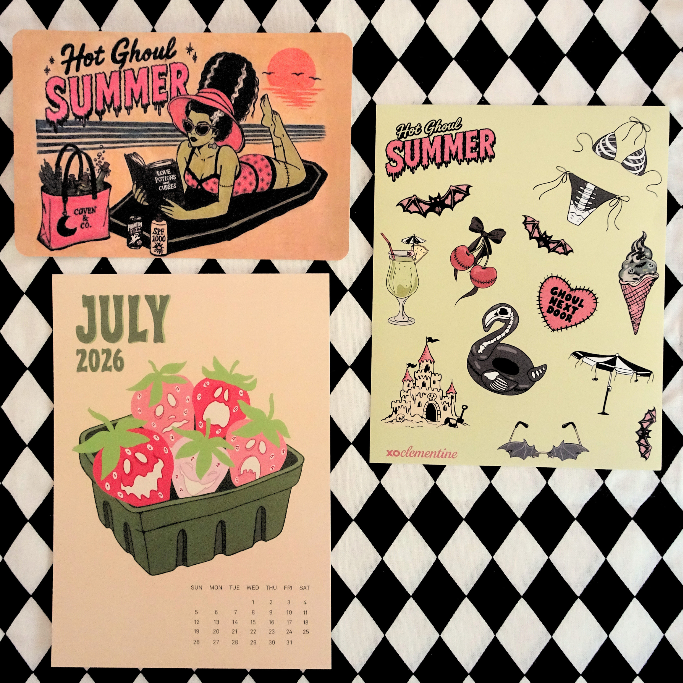 Hot Ghoul Summer - June Mailer Archive Print